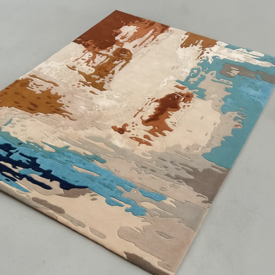 Hand-Tufted Viscose & Wool Rug