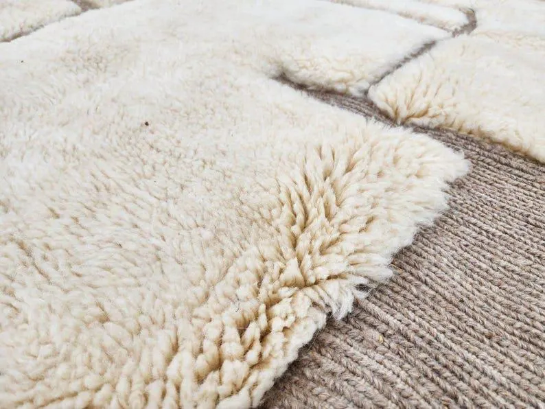 Handmade Wool Turkish Rug: Modern Boho Area Carpet - Image 2