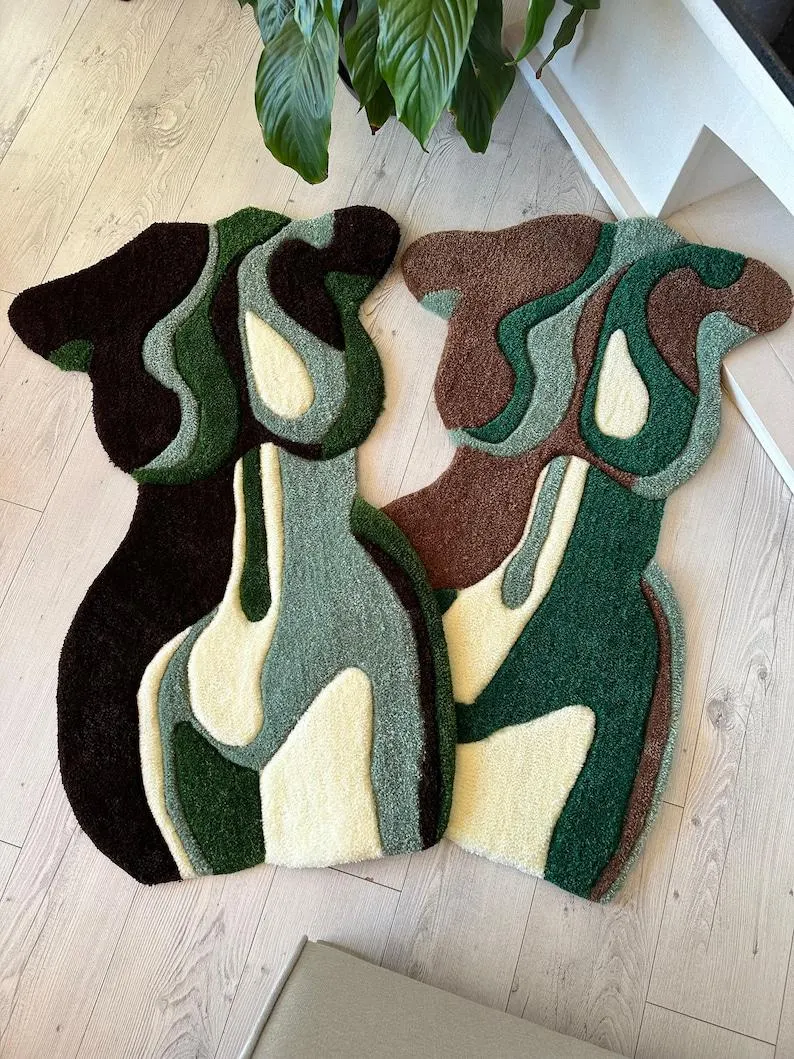 Custom Handmade Tufted Rug: Personalized Design, Acrylic or Wool