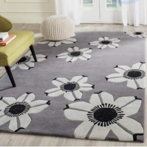 Hand-Tufted Modern Wool Rug with Cotton Backing – Stylish & Durable