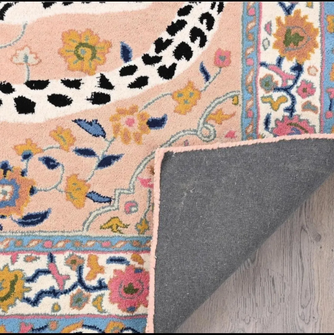 Hand-Tufted Modern Wool Rug with Cotton Backing – Stylish & Durable Floral carpet - Image 4