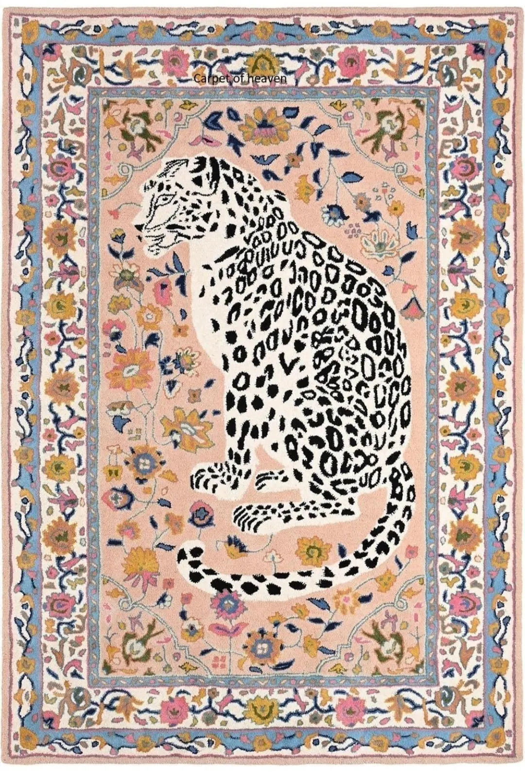 Hand-Tufted Modern Wool Rug with Cotton Backing – Stylish & Durable Floral carpet - Image 3